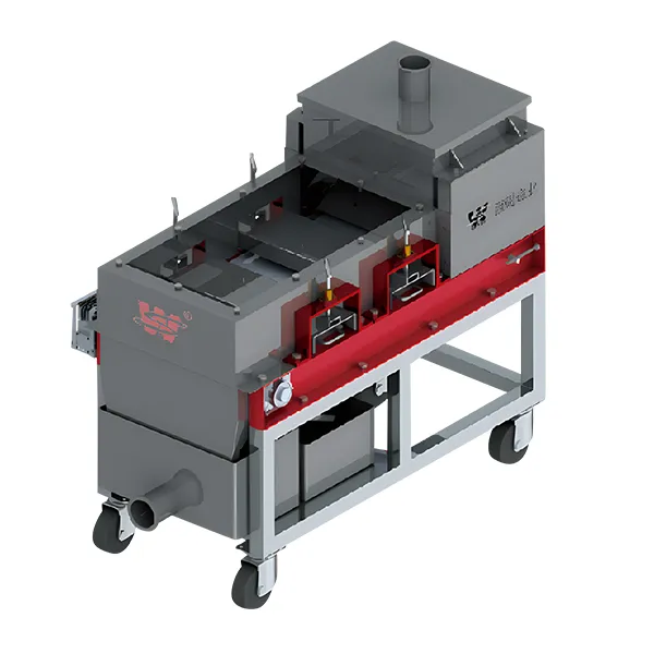 Separador de tambor magnético de banda cruzada