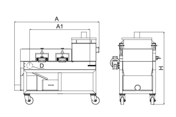 Separador de tambor magnético de banda cruzada