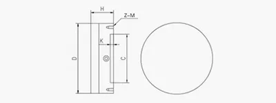 Mandril magnético permanente rectangular de acero